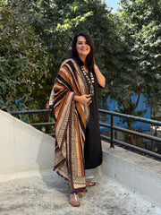 Ajrak Mul Tassel Duppatta