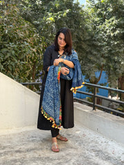 Indigo Tassel Duppatta