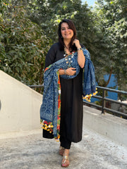 Indigo Tassel Duppatta