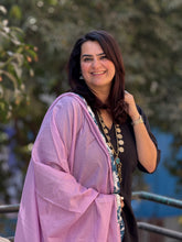 Lavender Mul Tassel Duppatta