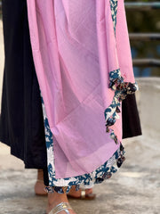 Lavender Mul Tassel Duppatta