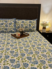 Lotus Bloom King Bedsheet