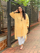 Gingham Antifit Shirt - Yellow