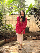 Bandhani Antifit Shirt - Pink