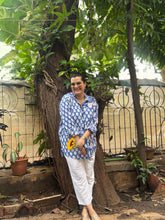 Block Paisley Half & Half Oversized Shirt