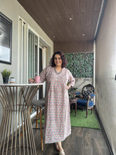 Grey Floral Lounge Dress