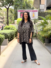 Meher Kaftan Shirt - Black