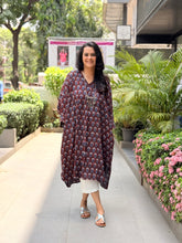 Meher Kaftan Kurta - Wine
