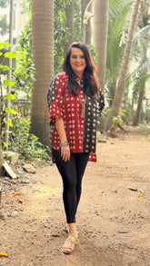 Dual Dot Antifit Shirt Red Black