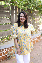 Yellow & Teal Oversized Shirt