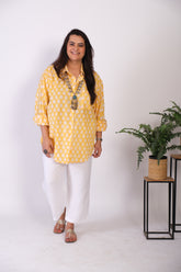 Sunshine Leaf Oversized Shirt