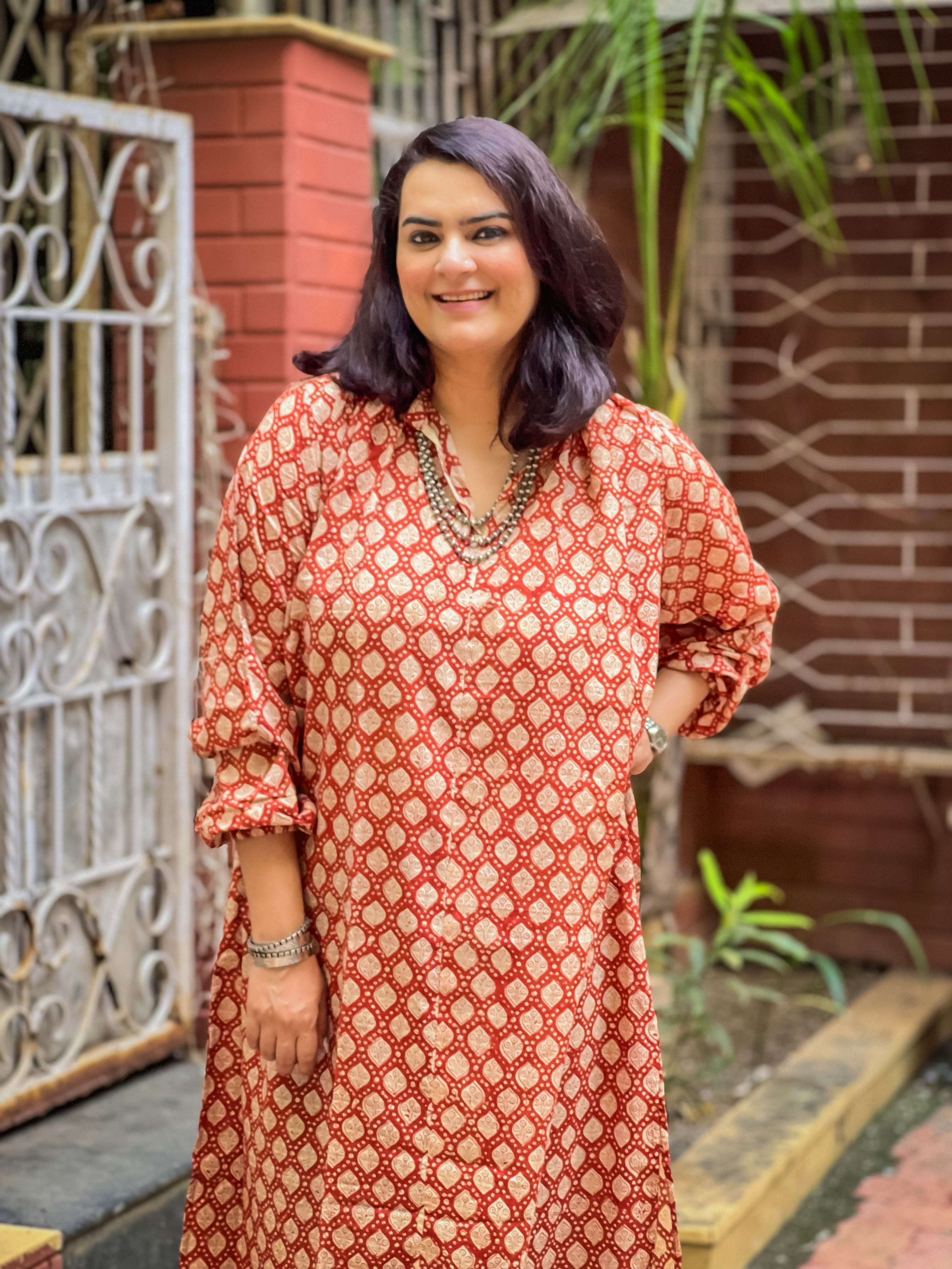 Ajrak Mul Antifit Kurta