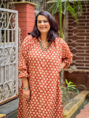 Ajrak Mul Antifit Kurta