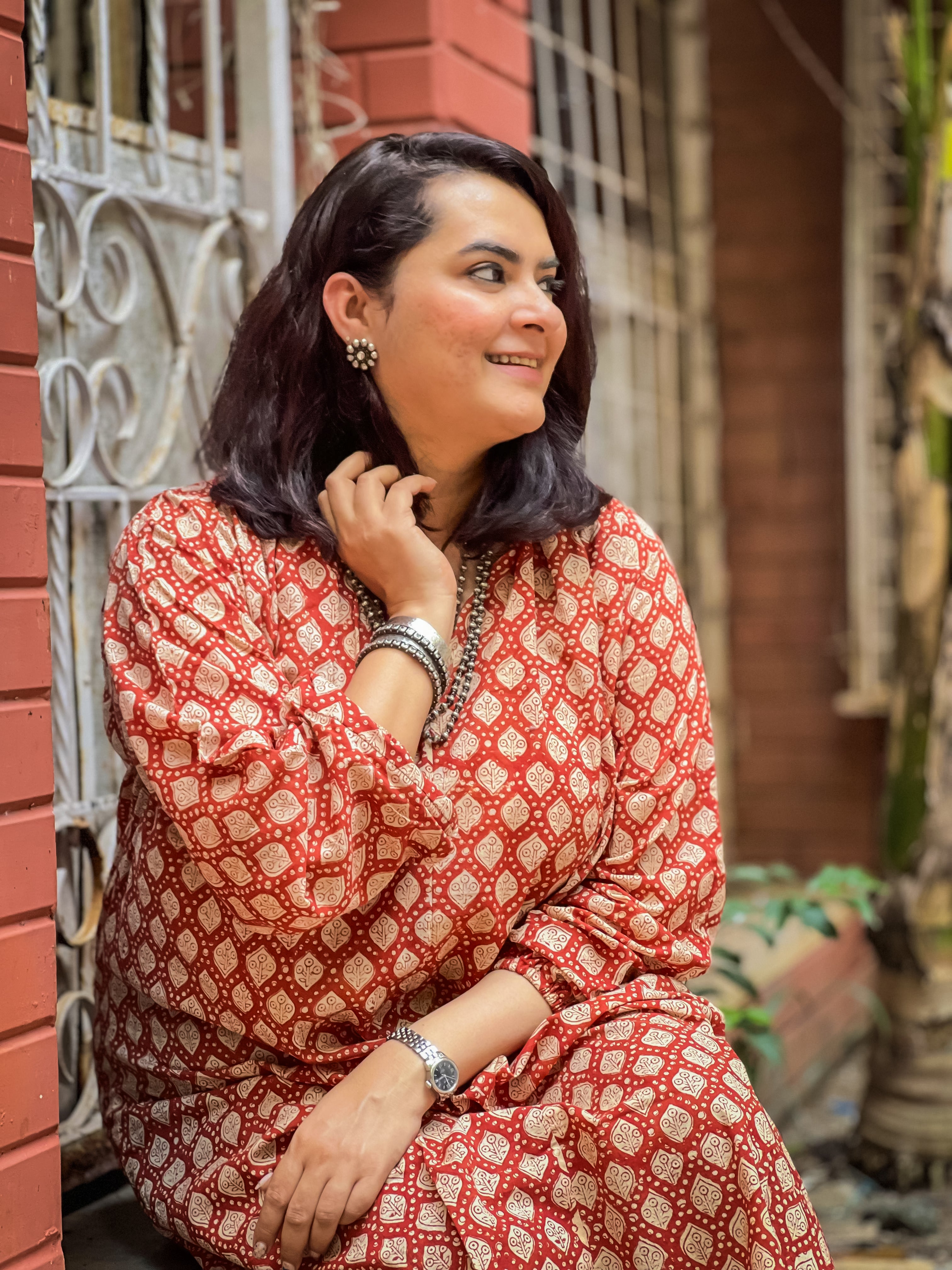 Ajrak Mul Antifit Kurta