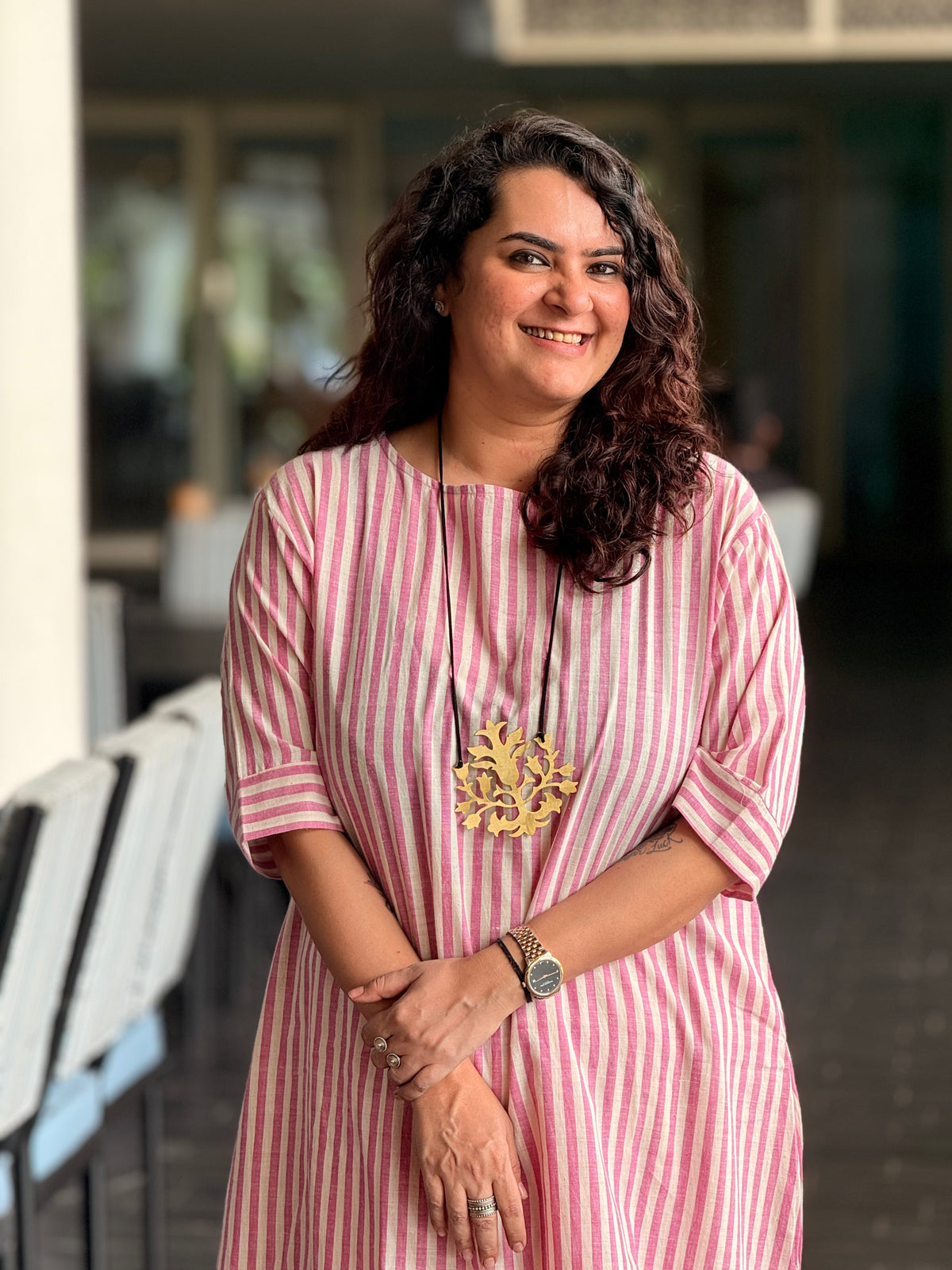 Candy Stripe Kurta Coord