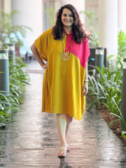 Fuchsia Papaya Kaftan Dress - Papaya