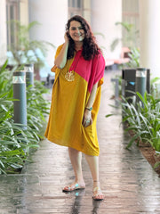 Fuchsia Papaya Kaftan Dress - Papaya