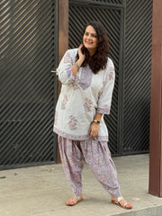 Lavender Loom Kurta Set