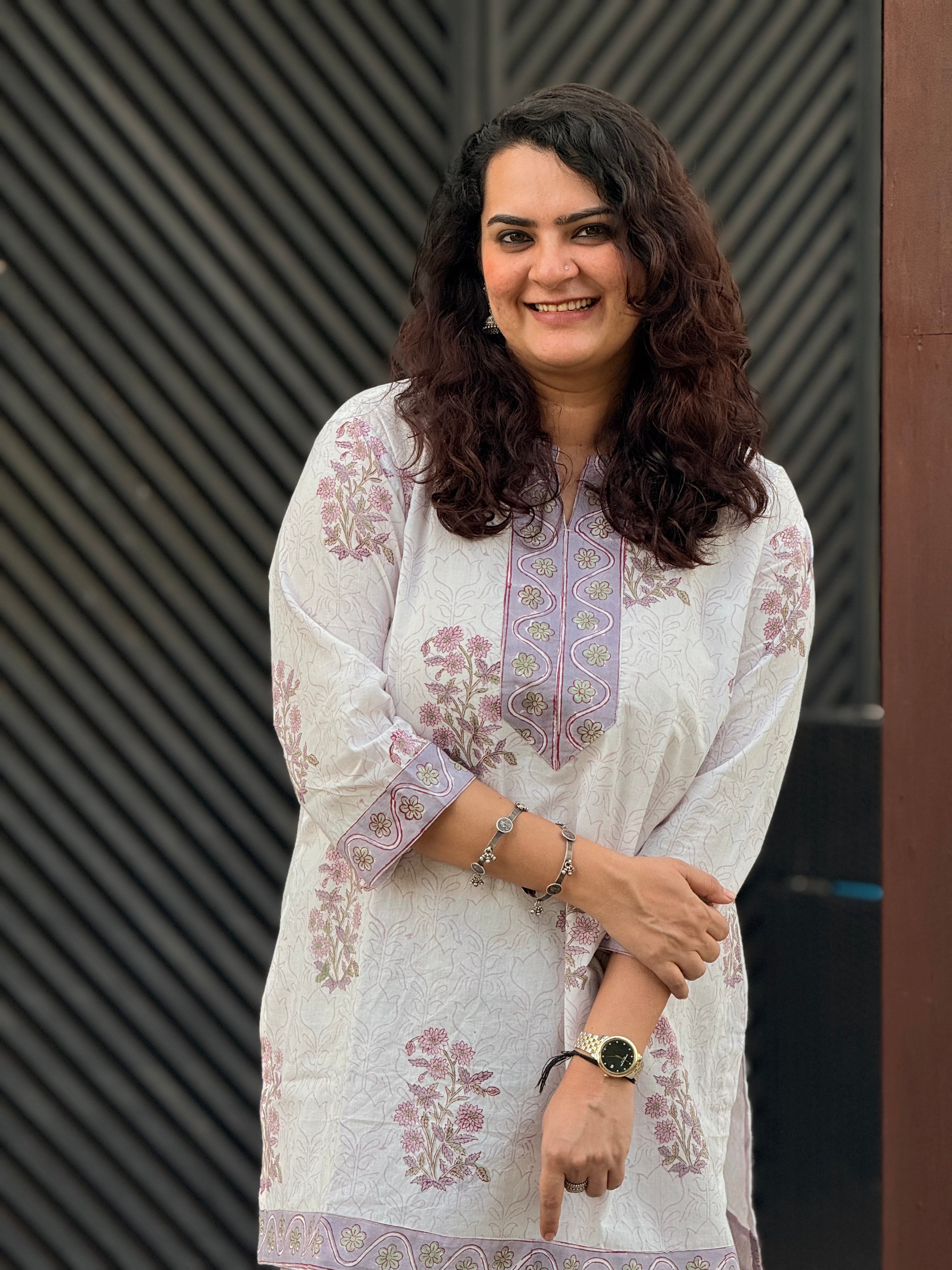 Lavender Loom Kurta Set
