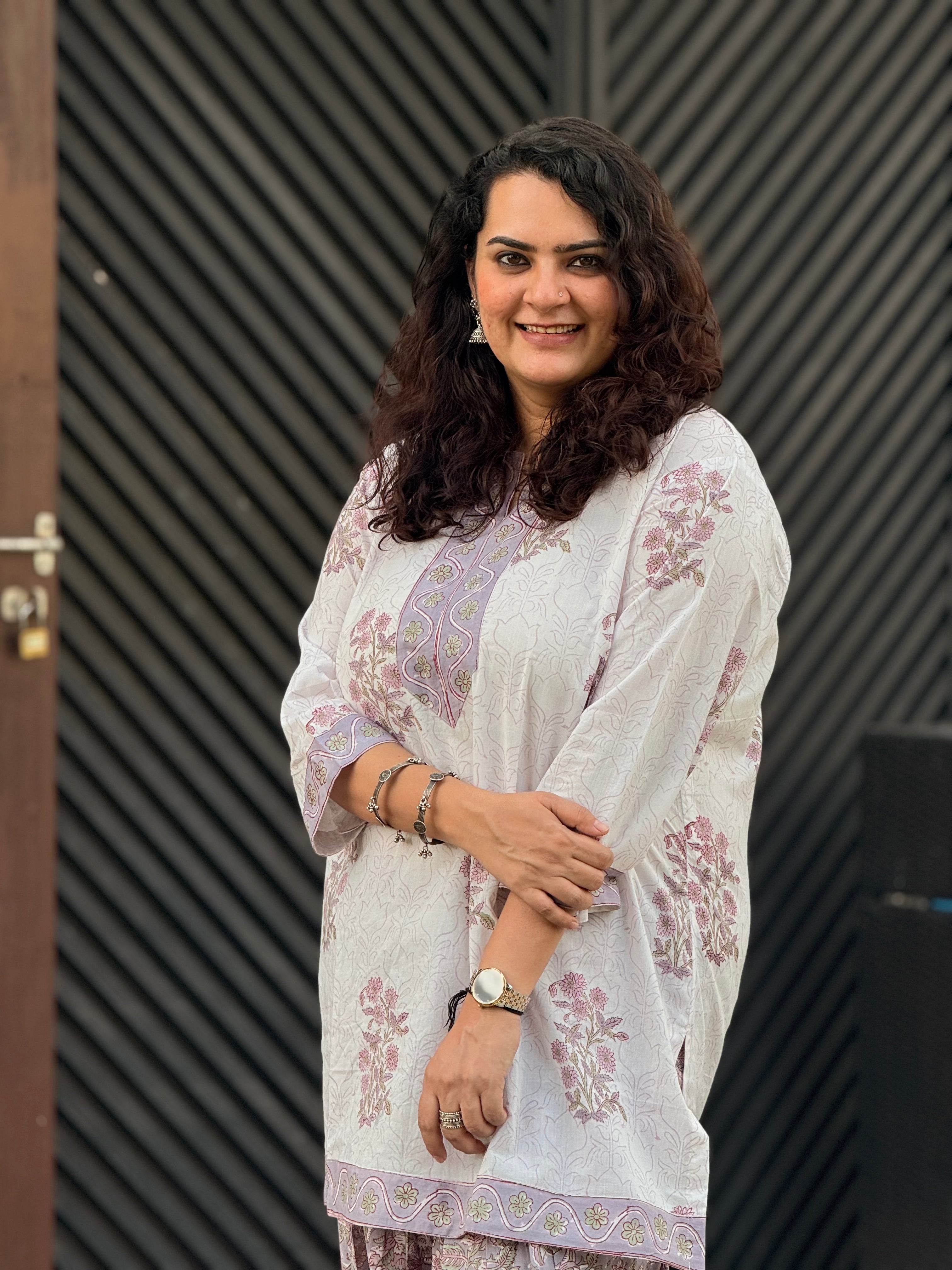 Lavender Loom Kurta Set