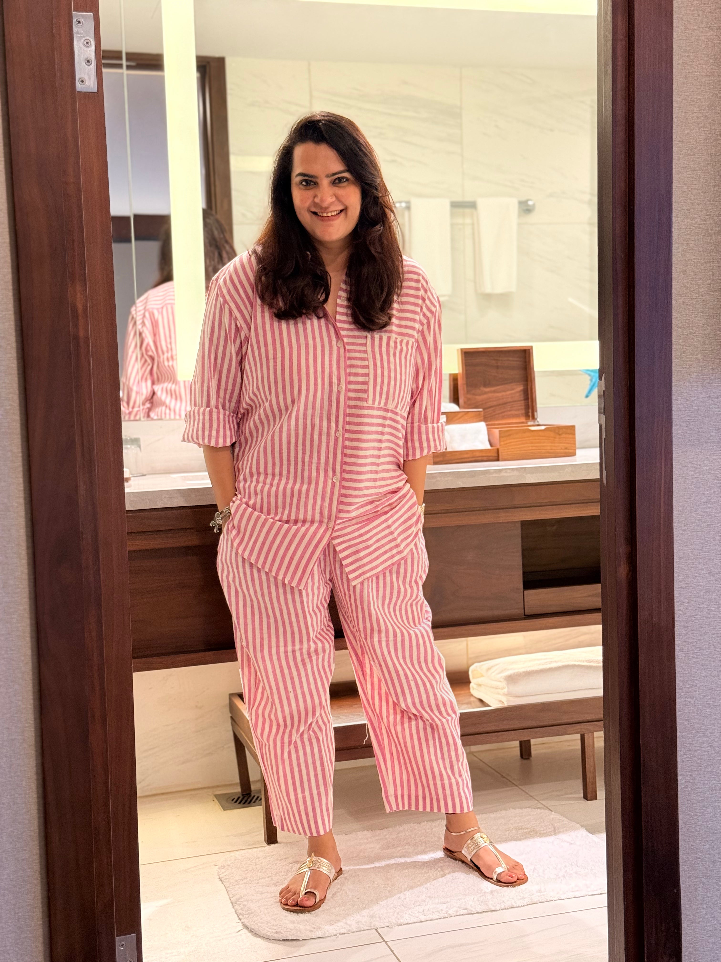 Candy Stripe Shirt Coord