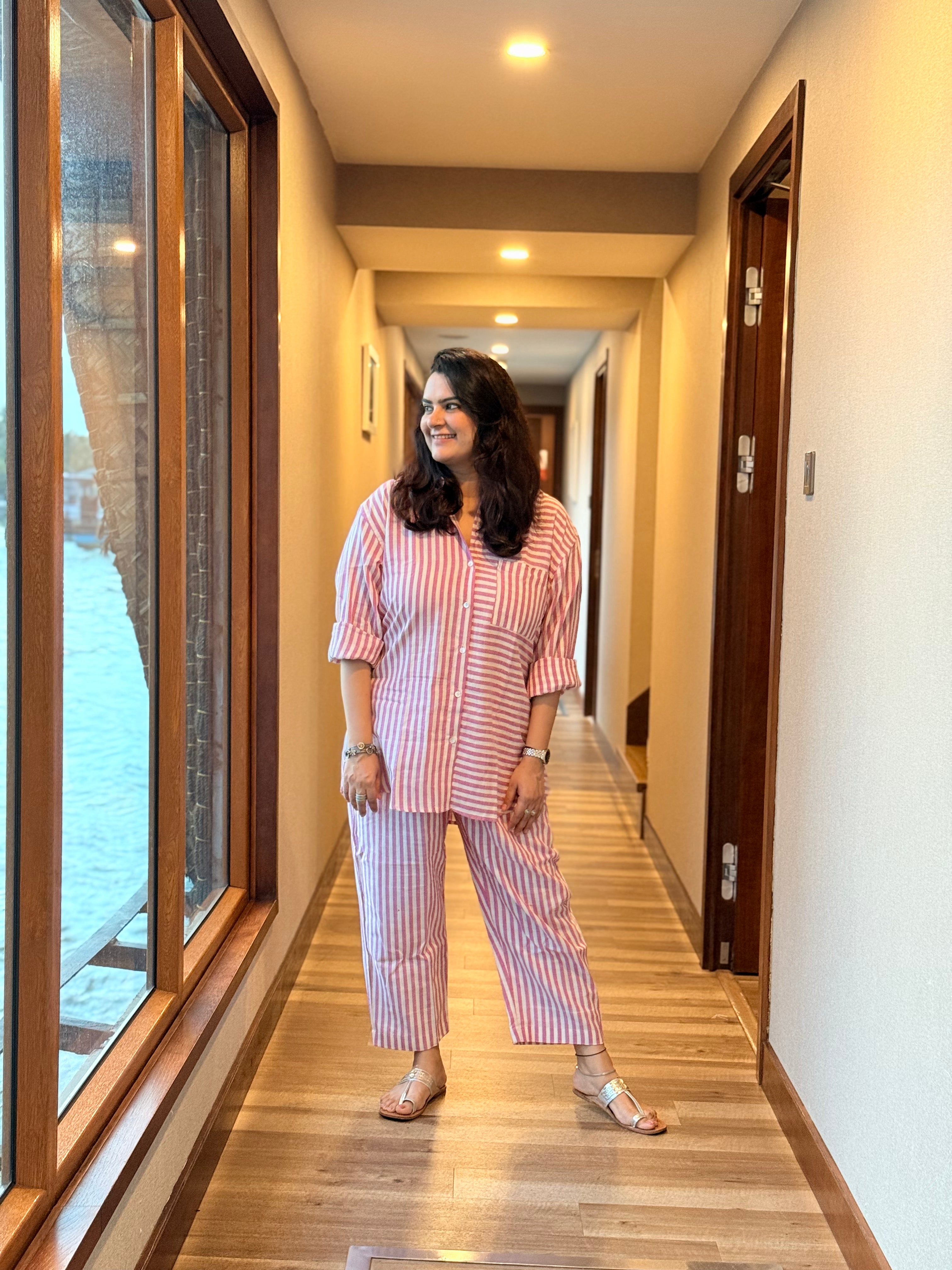 Candy Stripe Shirt Coord