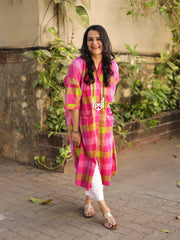Madras Check Antifit - Pink Lime