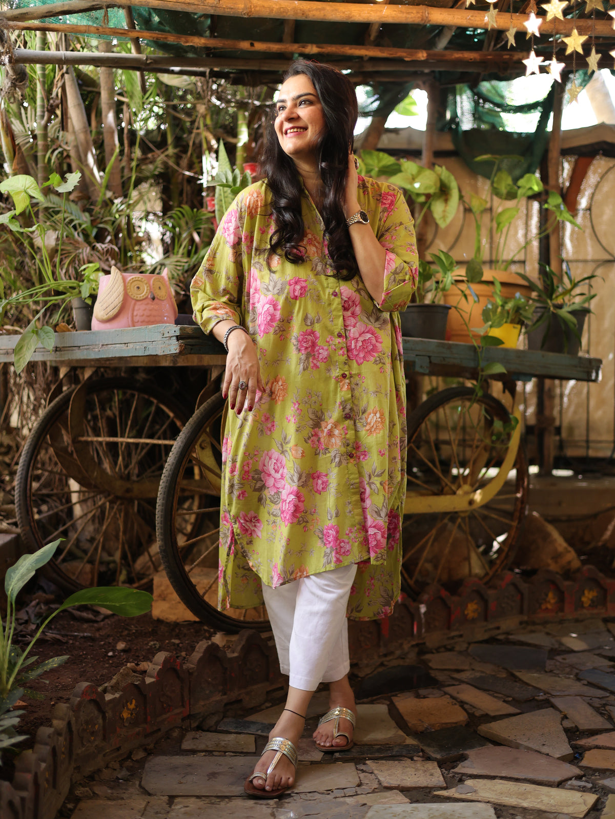 Gulnaar Antifit Shirt - Lime Pink