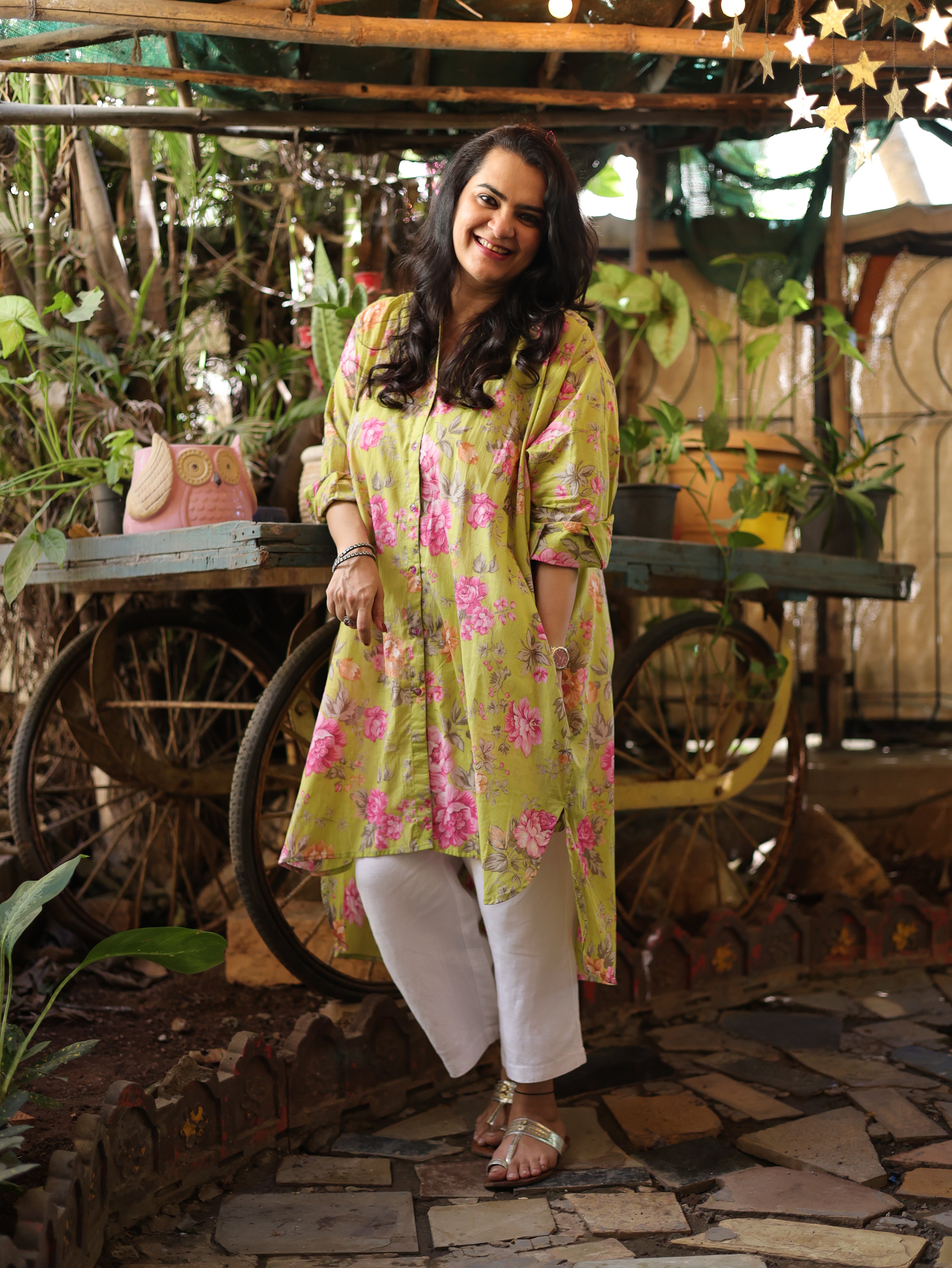 Gulnaar Antifit Shirt - Lime Pink