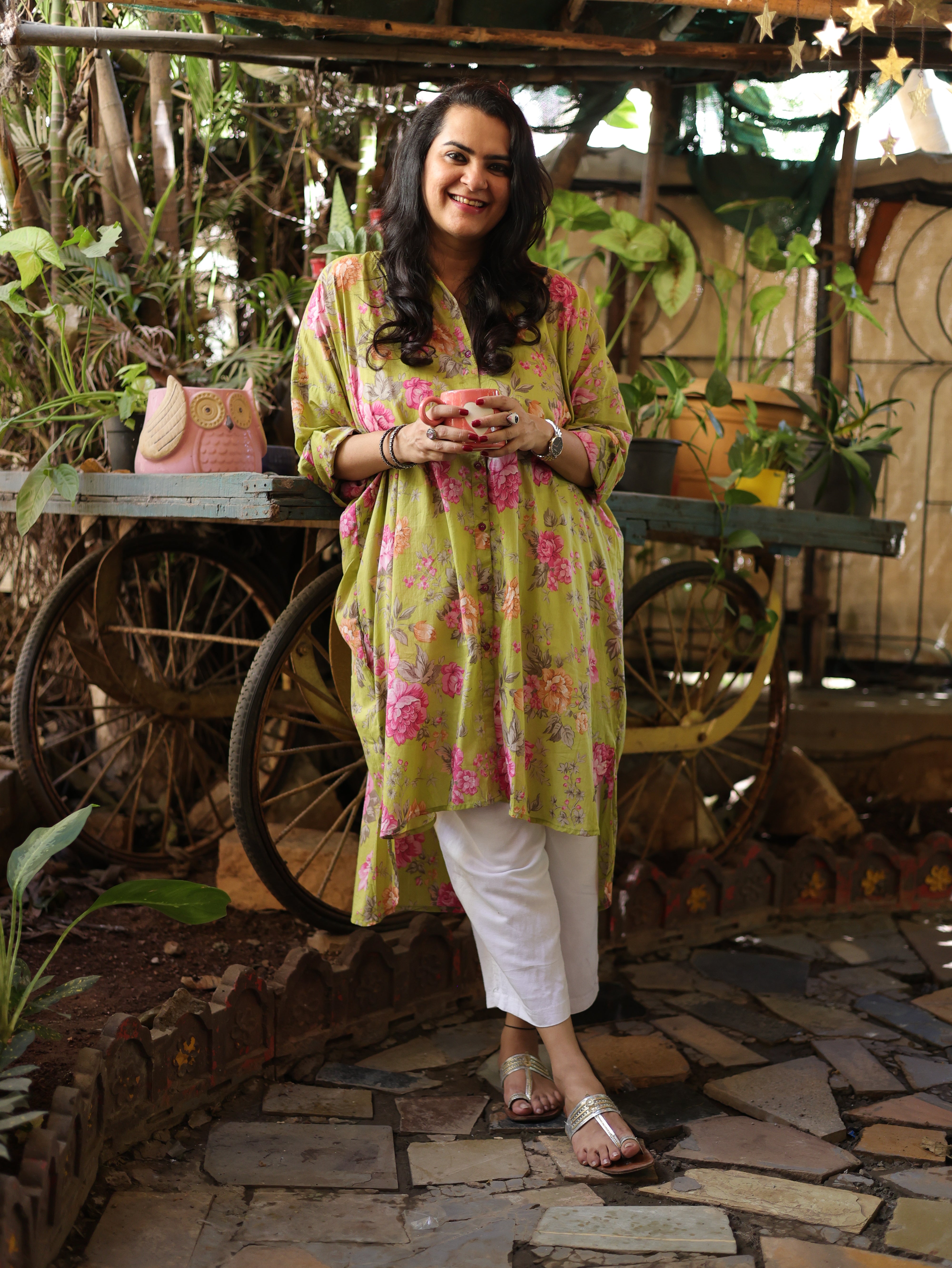 Gulnaar Antifit Shirt - Lime Pink