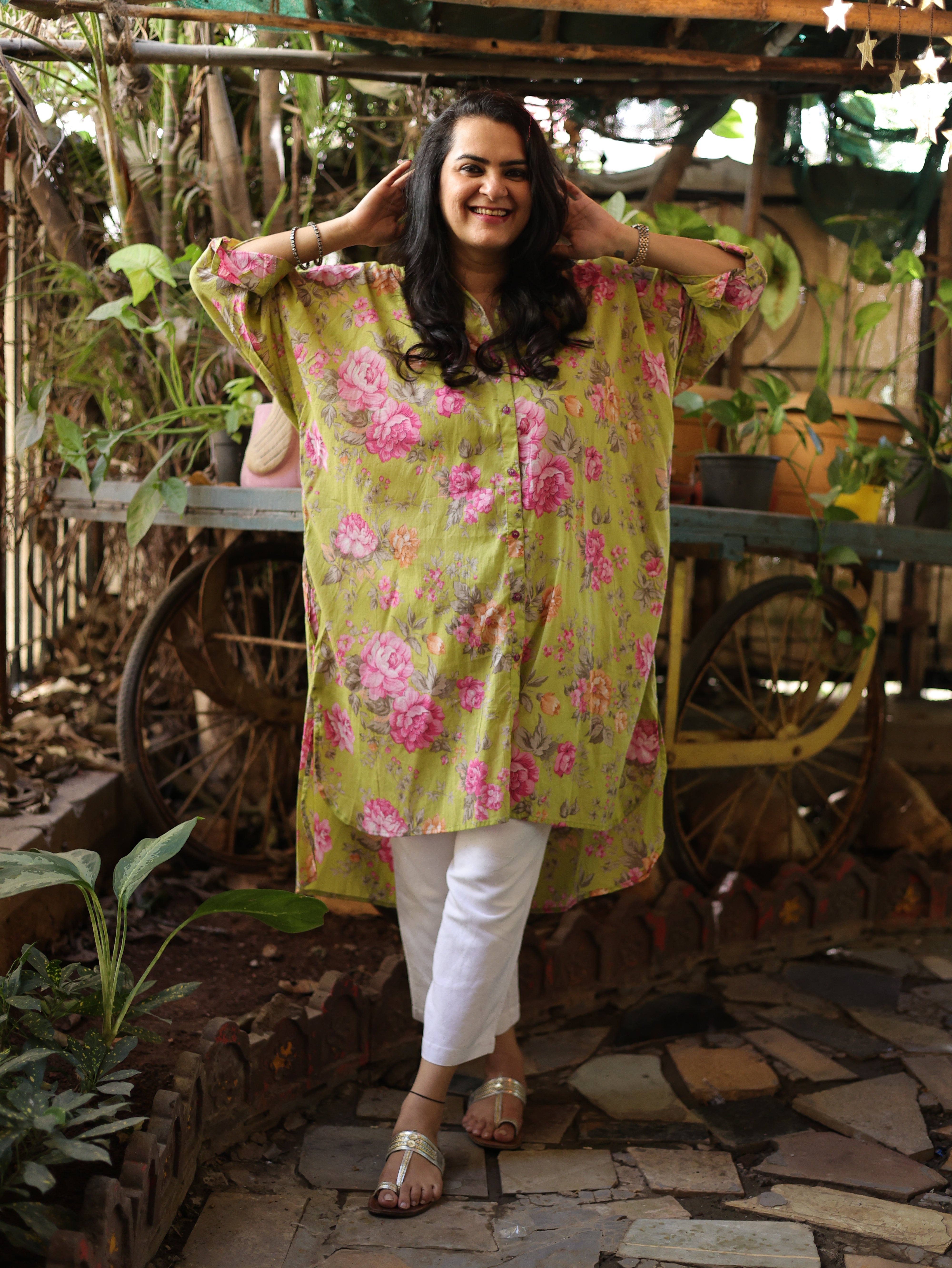 Gulnaar Antifit Shirt - Lime Pink