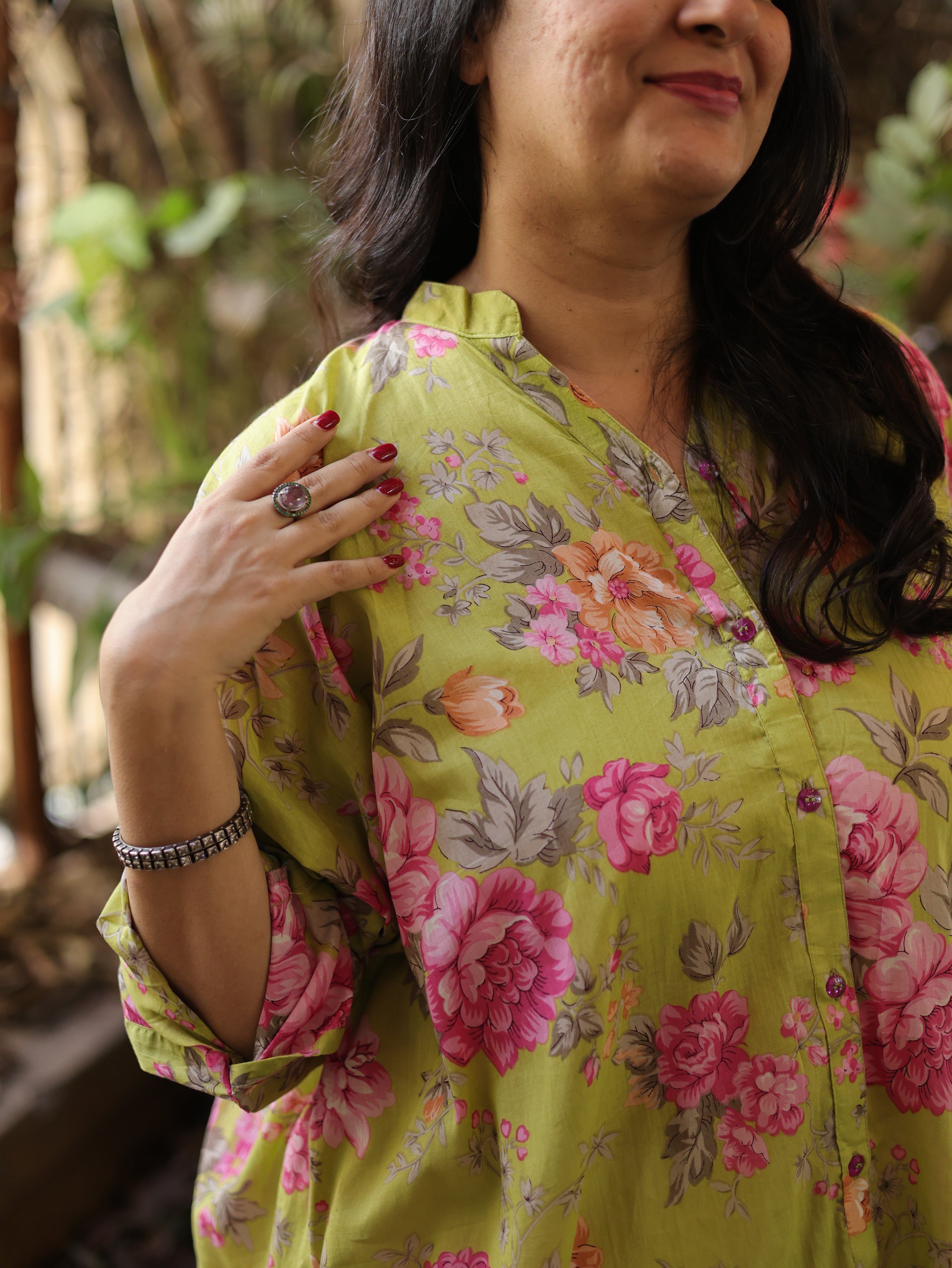 Gulnaar Antifit Shirt - Lime Pink