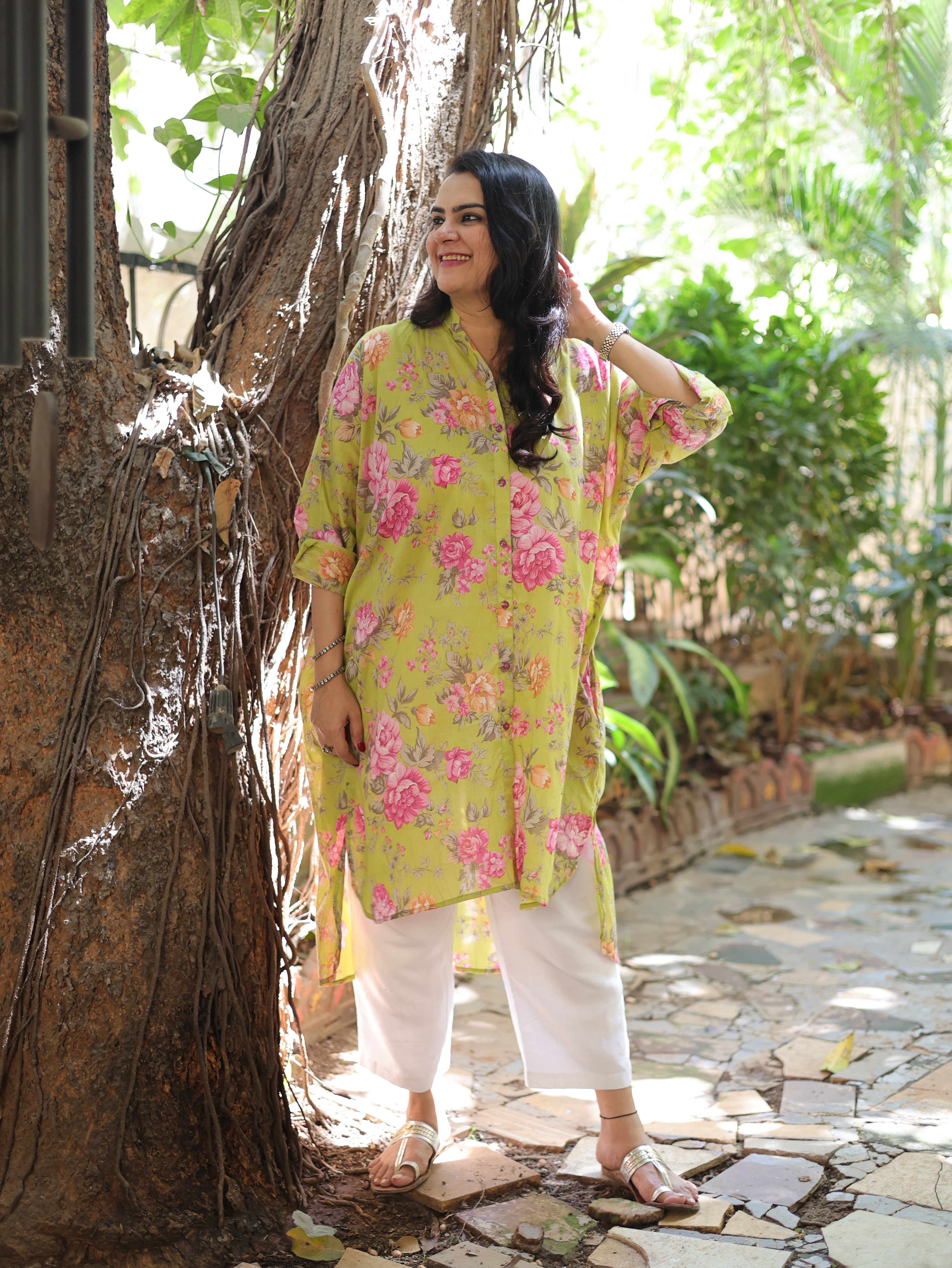 Gulnaar Antifit Shirt - Lime Pink