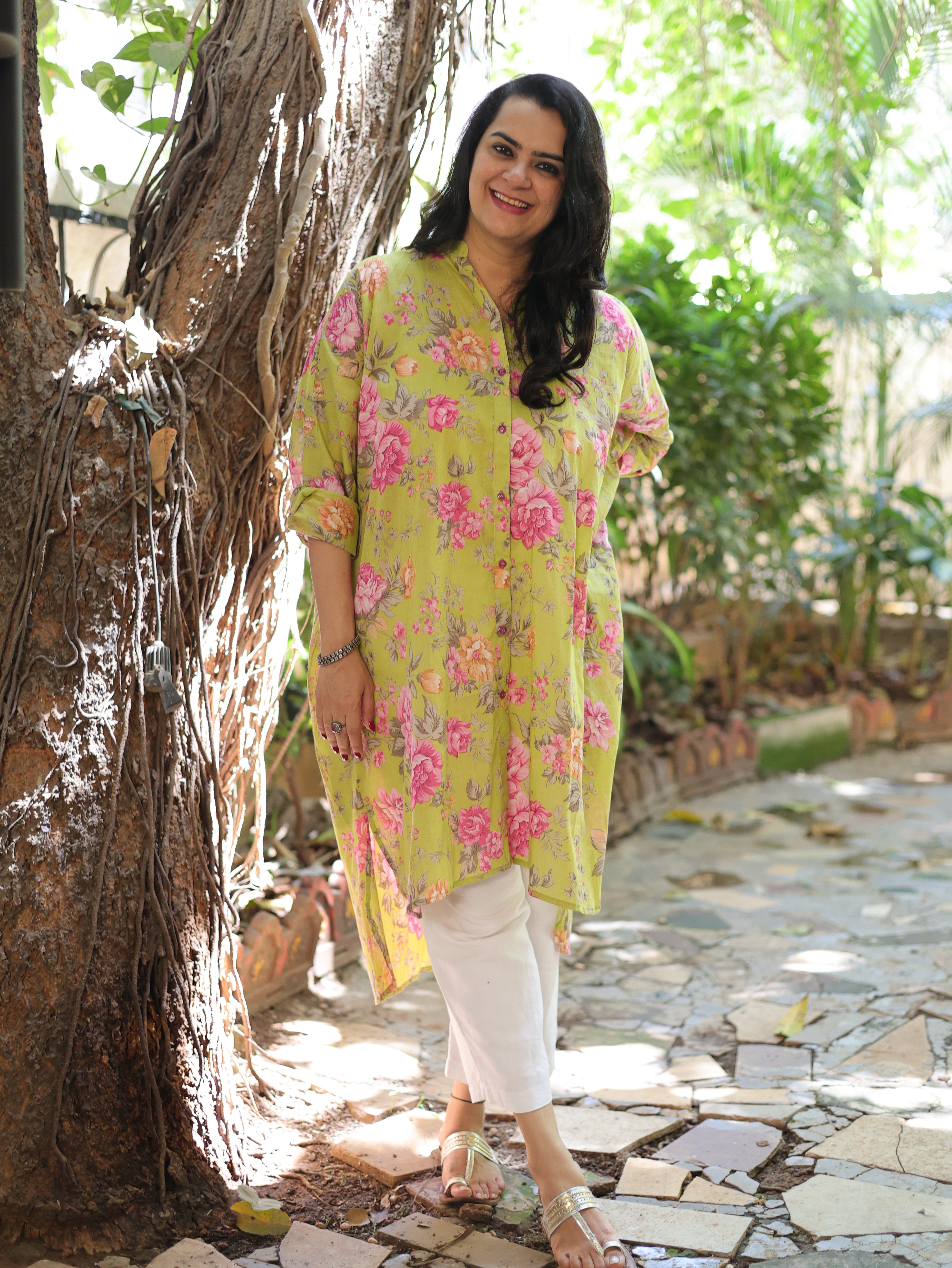 Gulnaar Antifit Shirt - Lime Pink