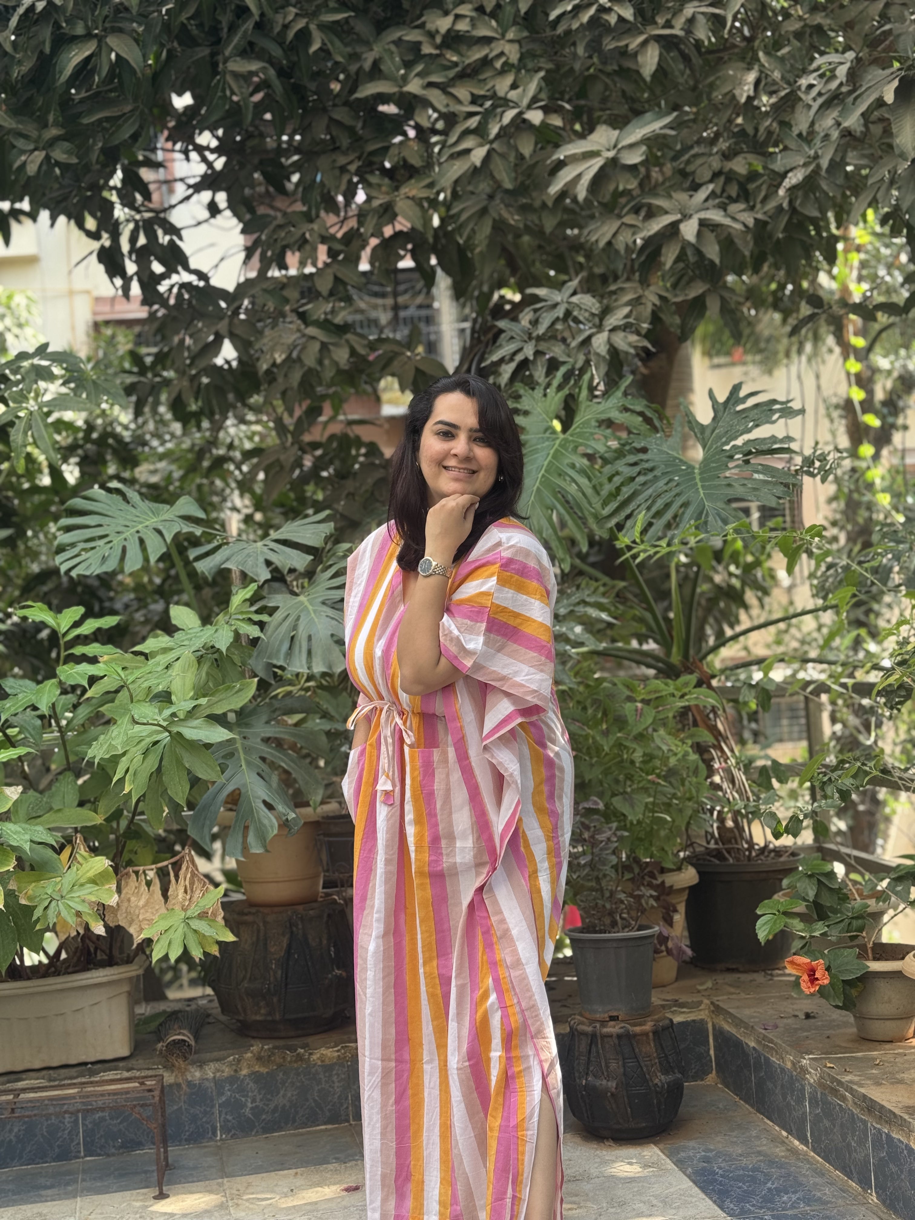 Candies Stripe Kaftan