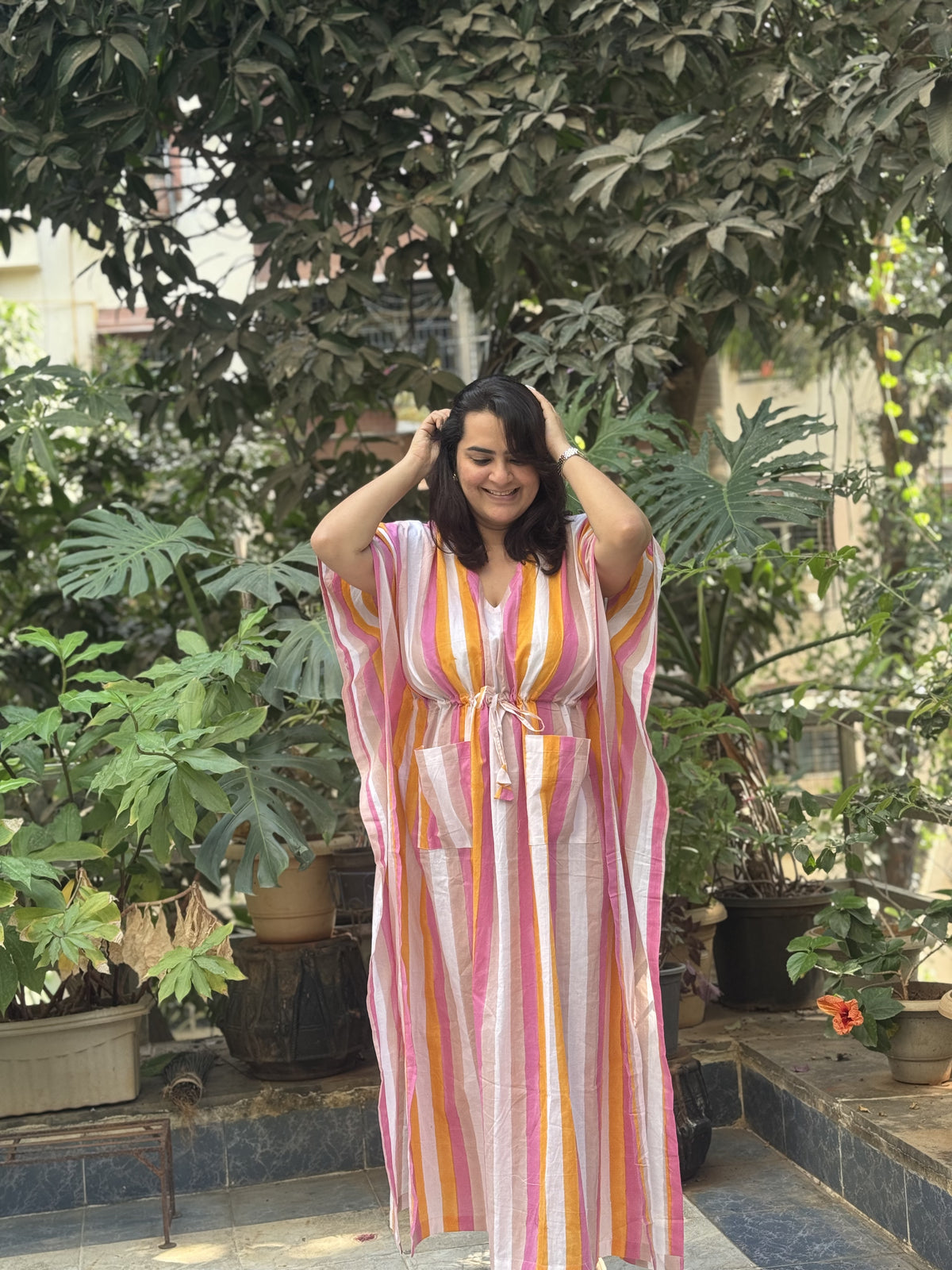 Candies Stripe Kaftan