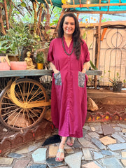 Pocket Stories Kaftan - Plum