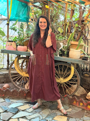 Pocket Stories Kaftan - Wine