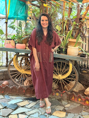 Pocket Stories Kaftan - Wine