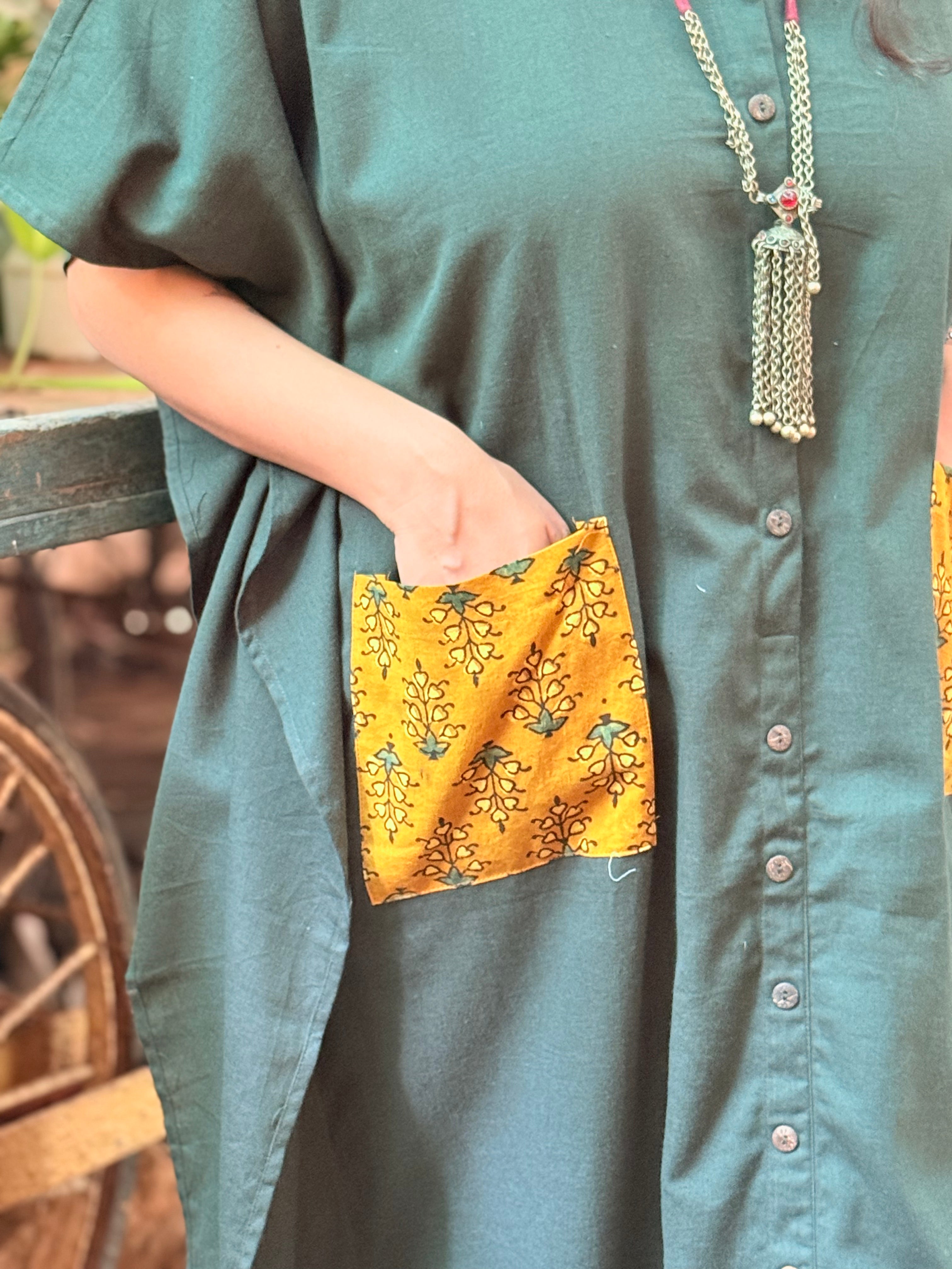 Pocket Stories Kaftan - Green
