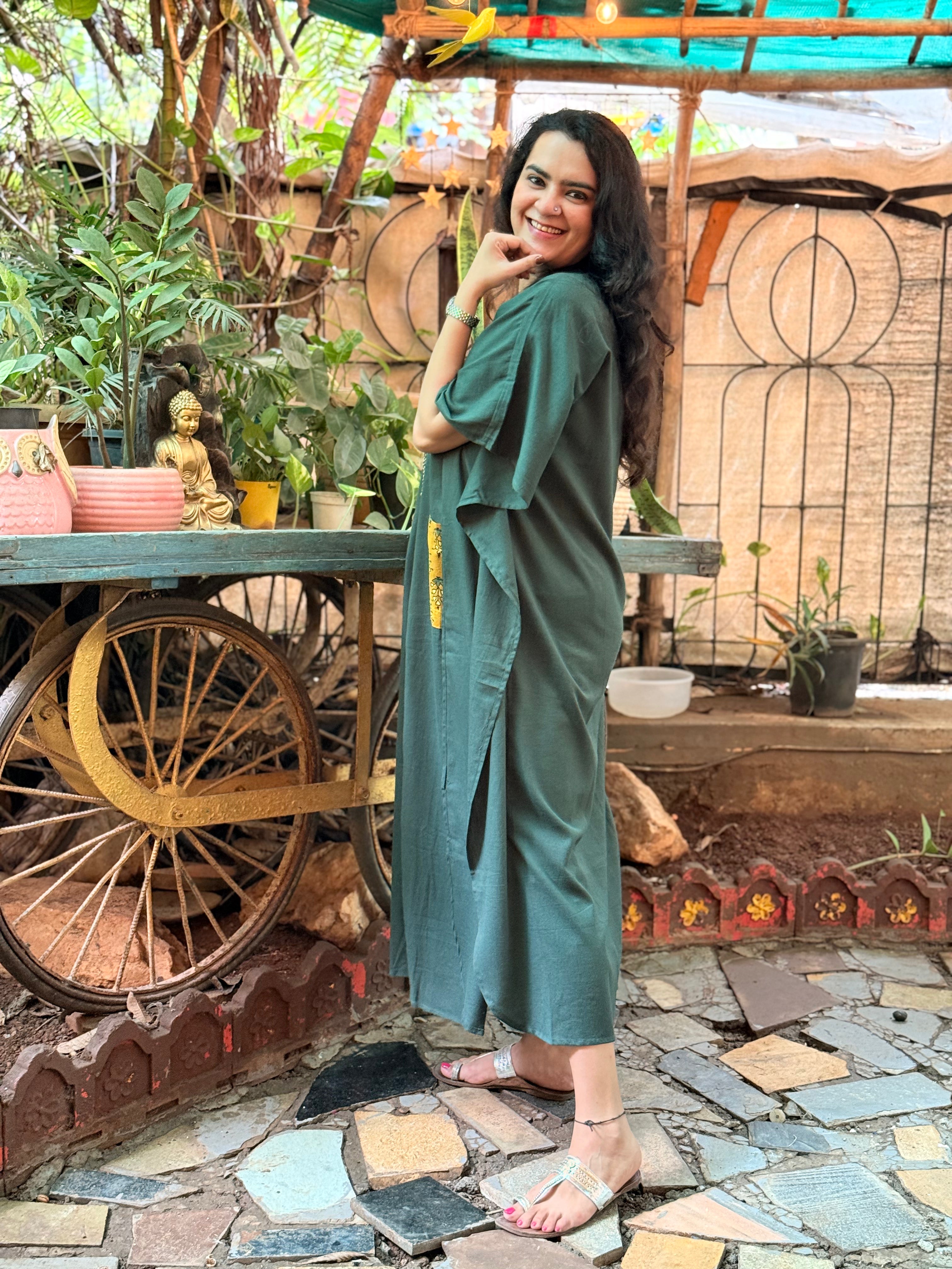 Pocket Stories Kaftan - Green