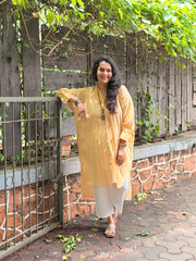 Gingham Antifit Shirt - Yellow