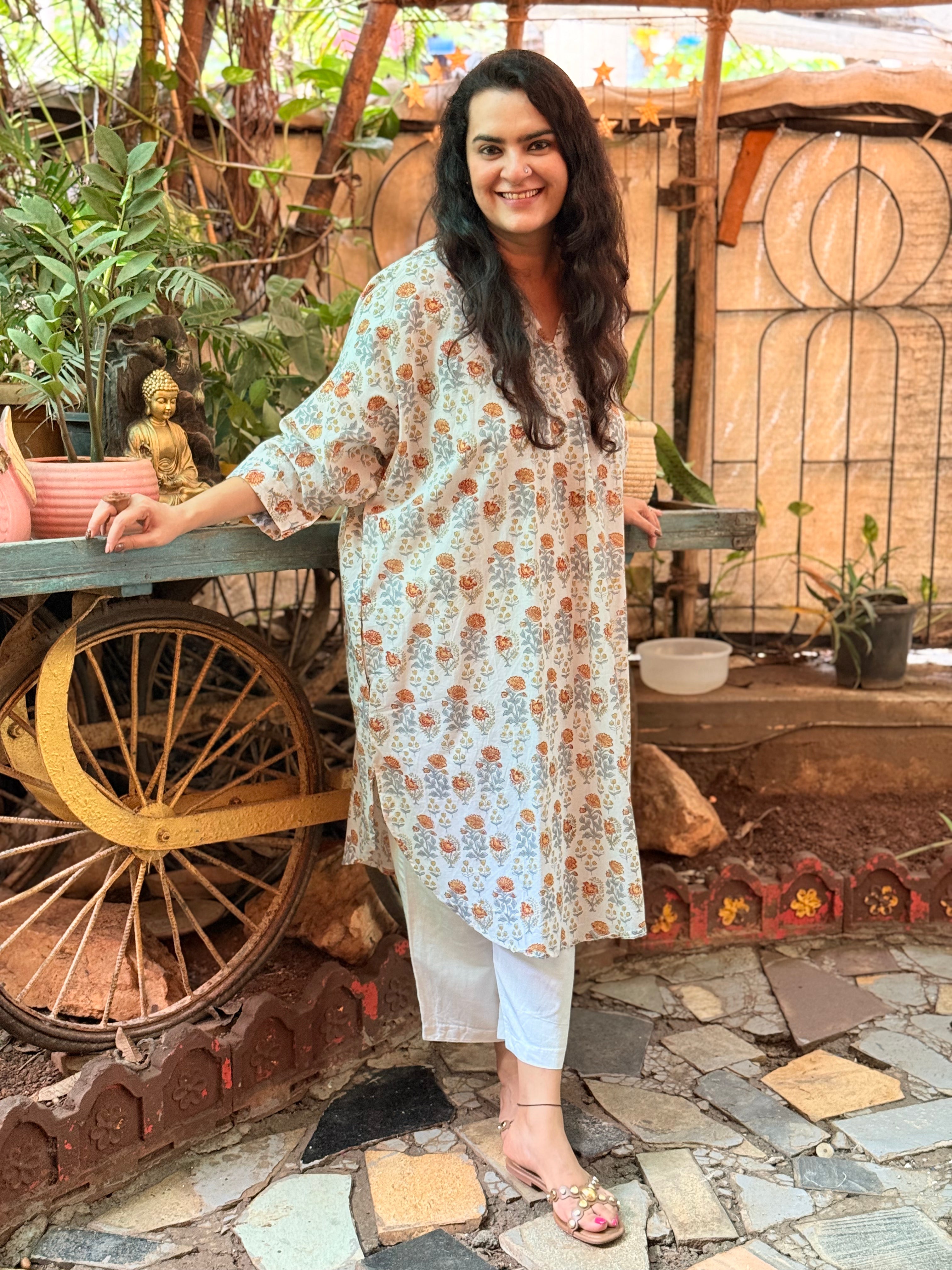Marigold Kaftan Kurta