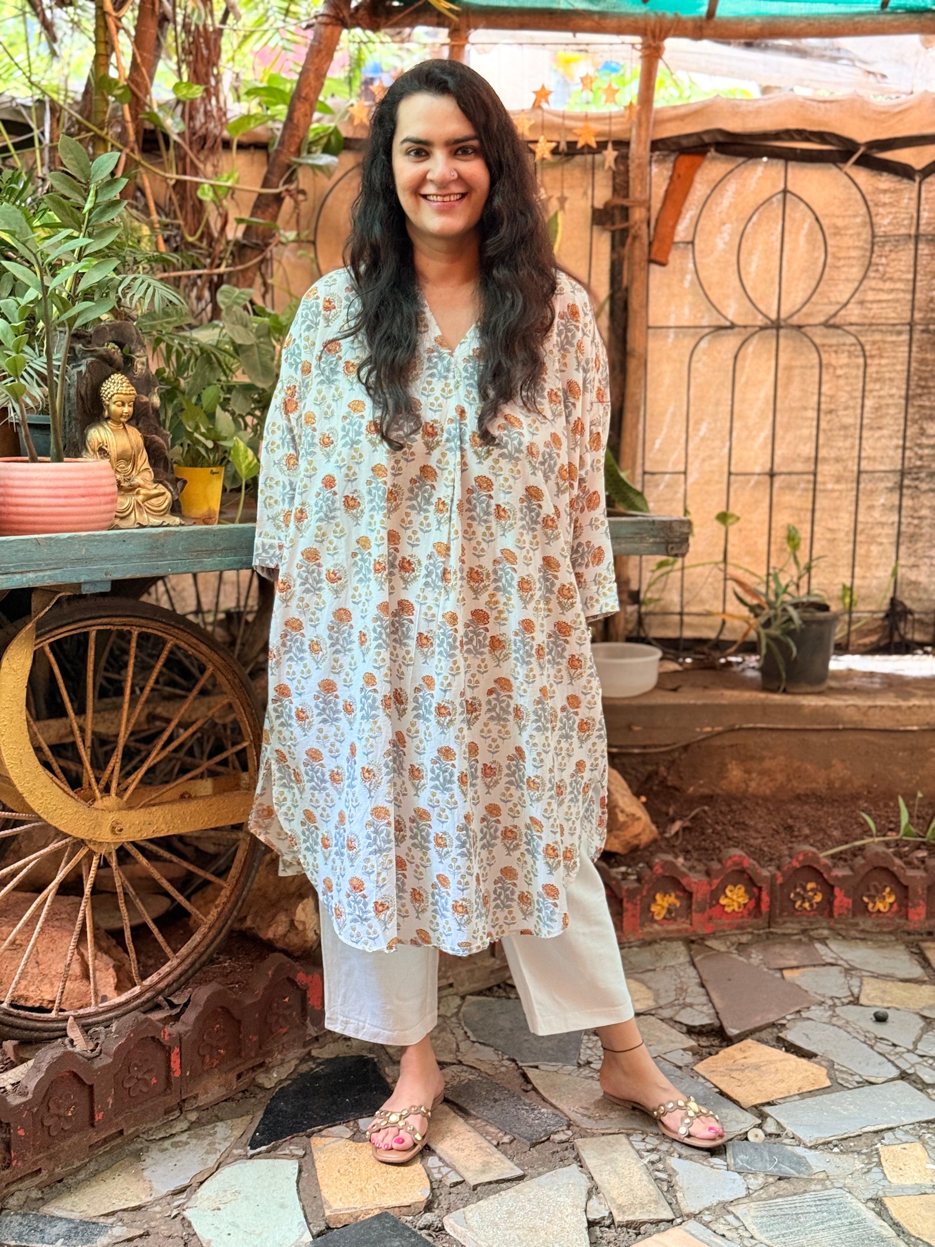 Marigold Kaftan Kurta