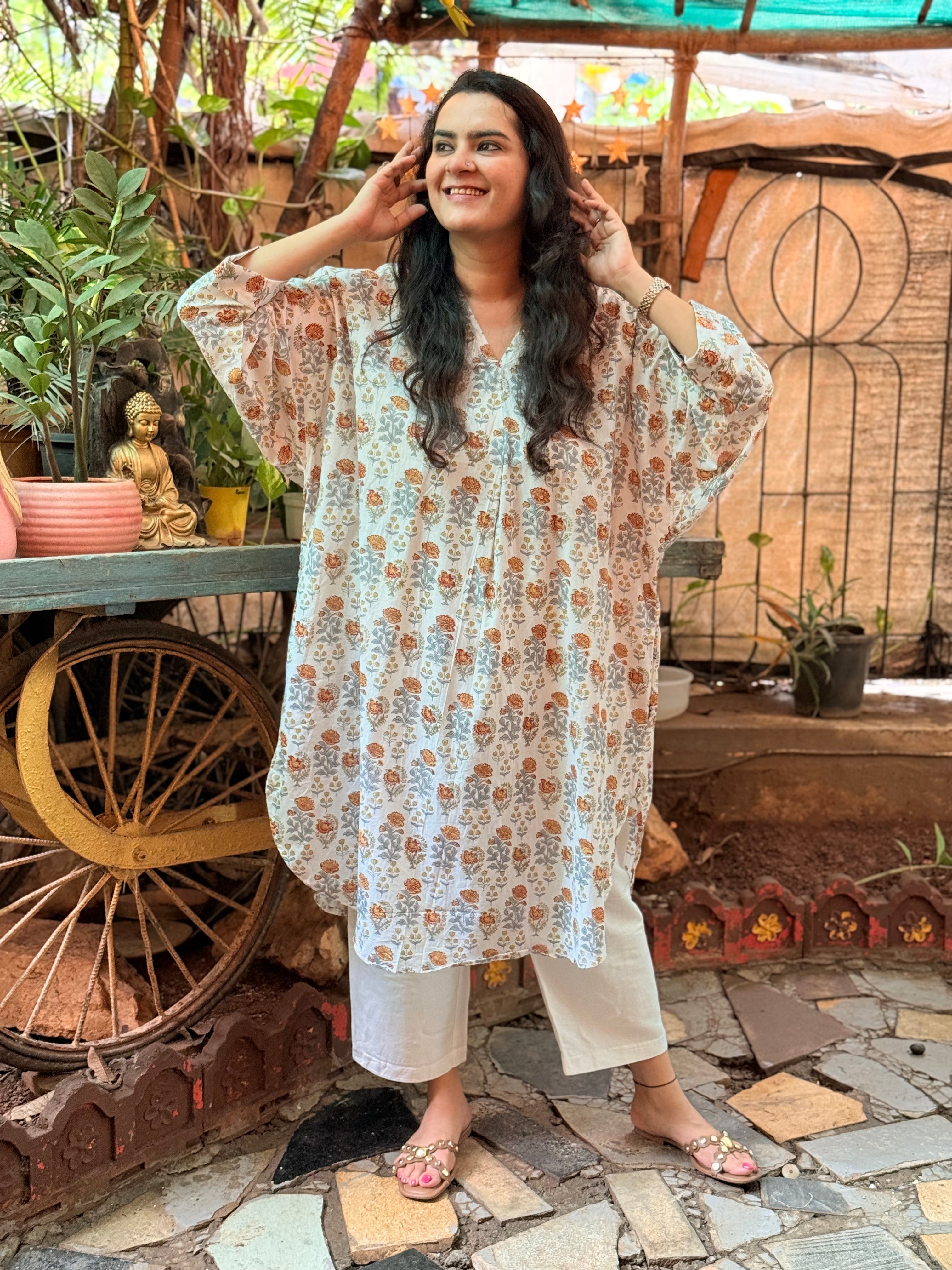 Marigold Kaftan Kurta