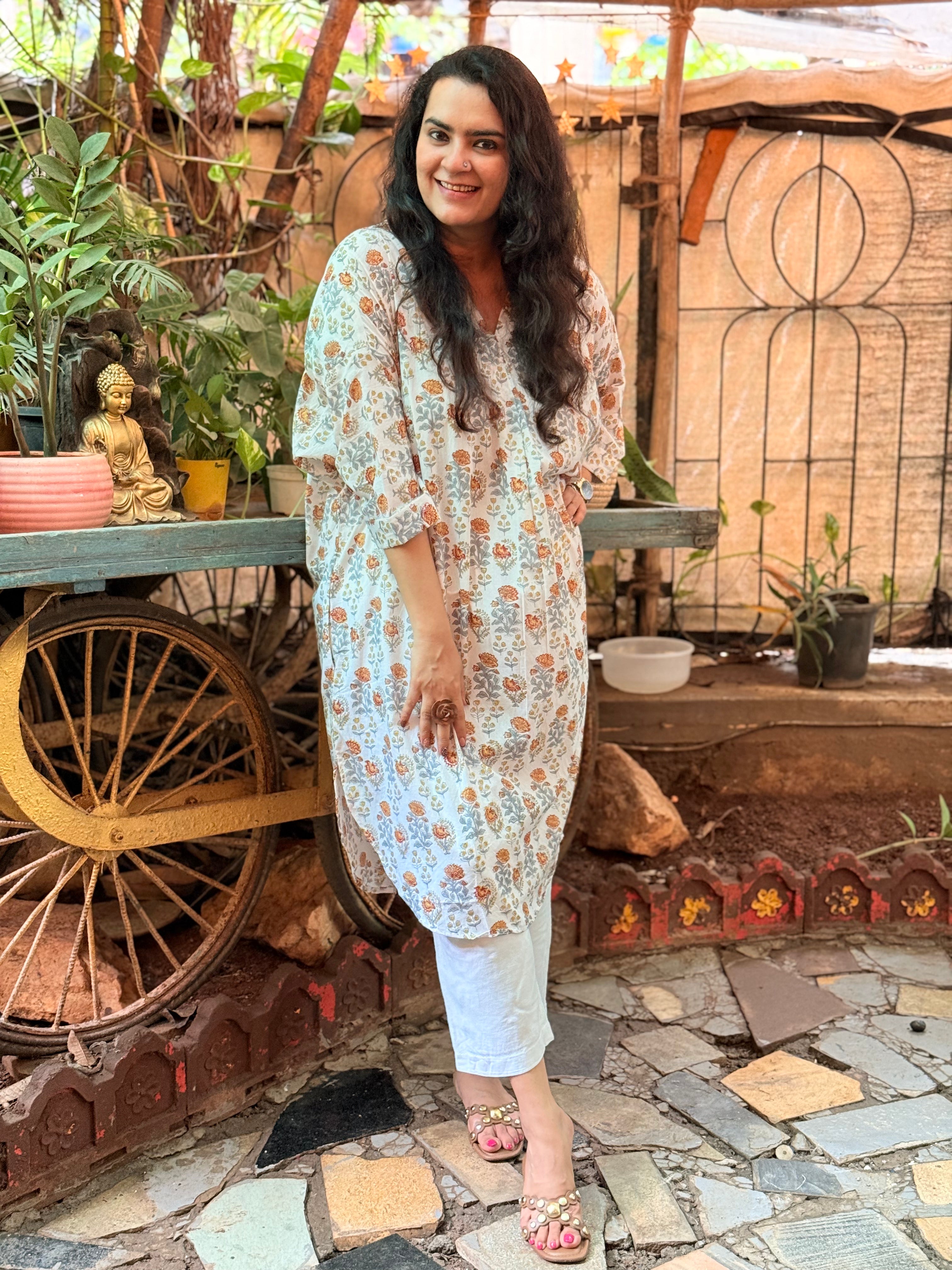 Marigold Kaftan Kurta