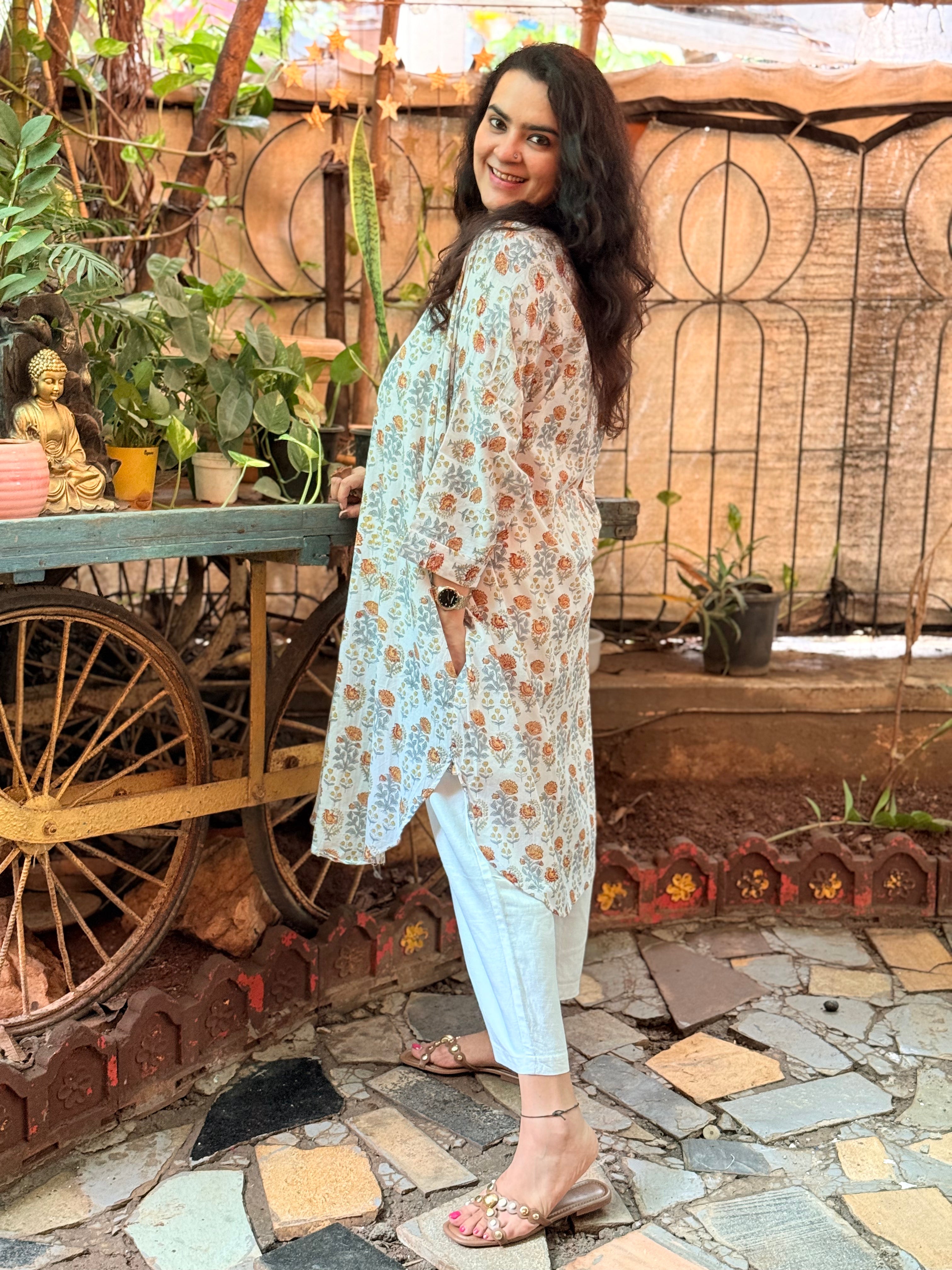 Marigold Kaftan Kurta