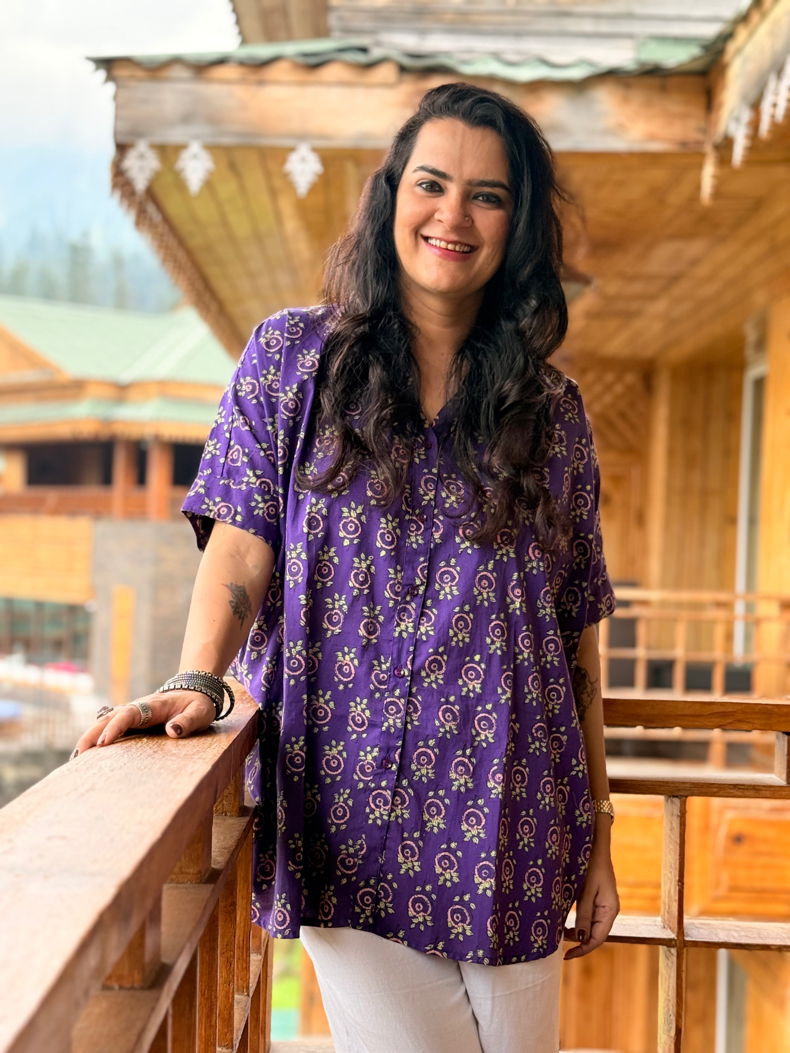 Amethyst Kaftan Shirt