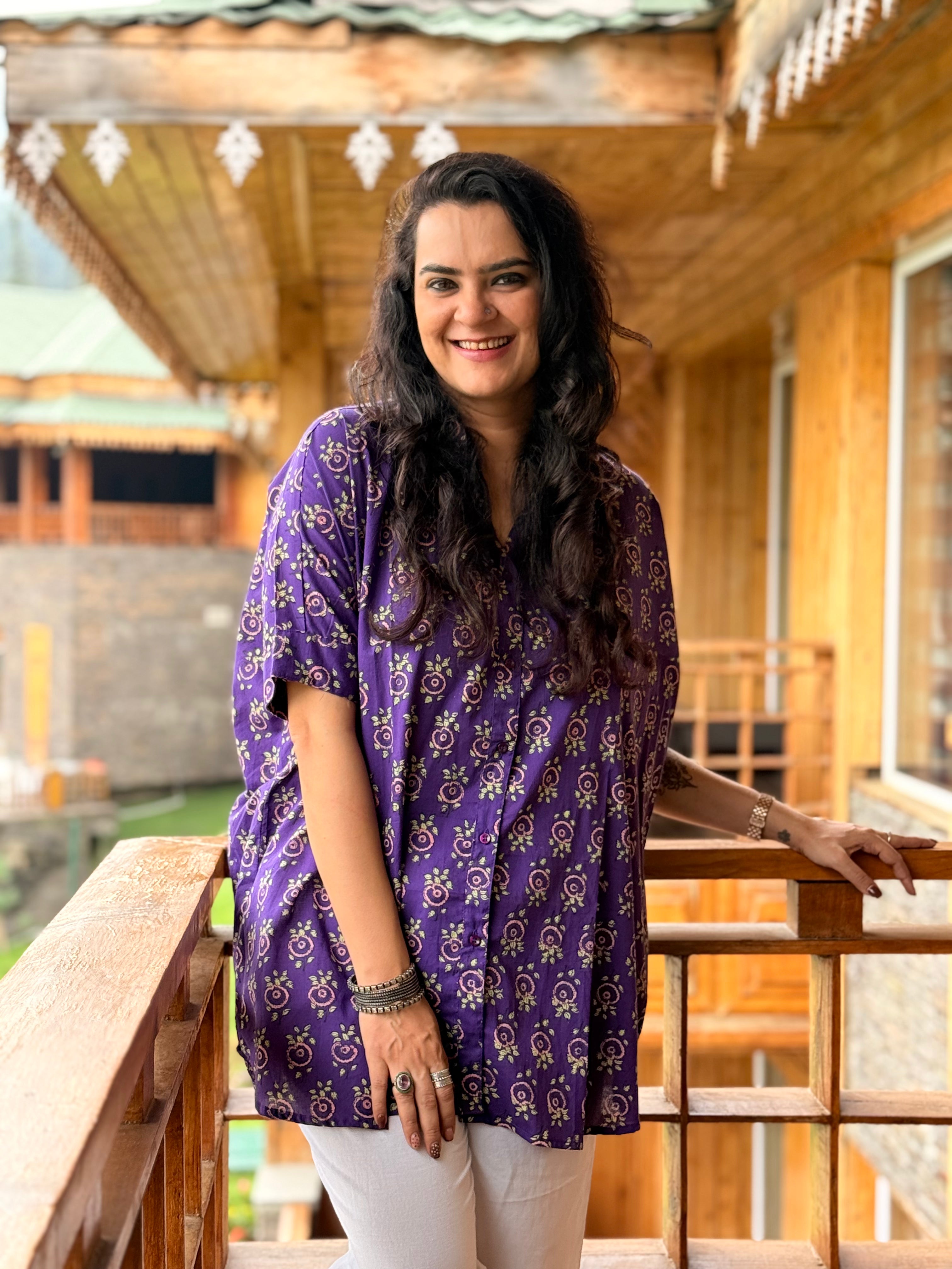 Amethyst Kaftan Shirt
