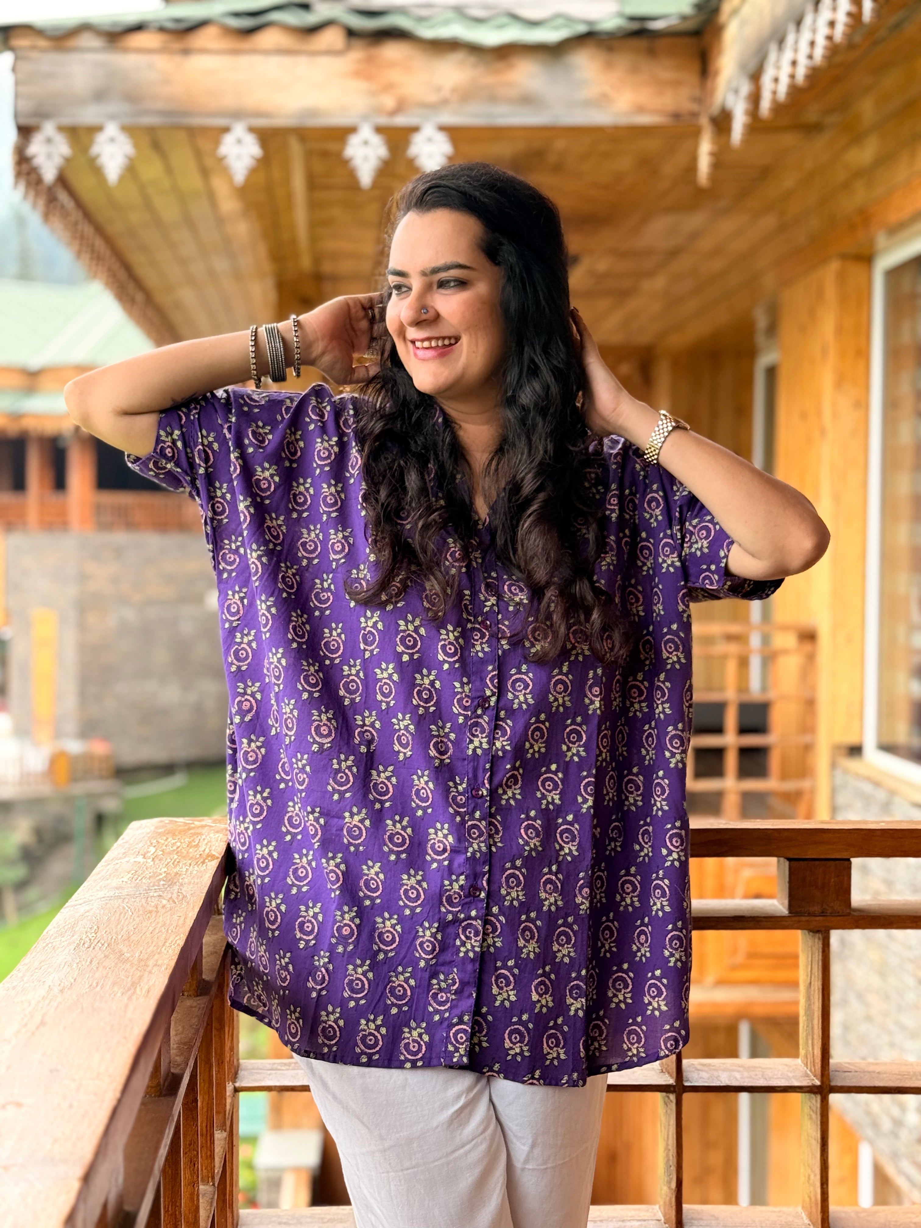 Amethyst Kaftan Shirt